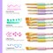 Artify Paint Brushes for Kids, 12-Sizes Paint Brush Set for Kid's Arts and Crafts, Ergonomic Donuts Handle | Macaron Colors Kids Paint Brushes, for Acrylic, Oil, Watercolor, Gouache, Paint by Numbers